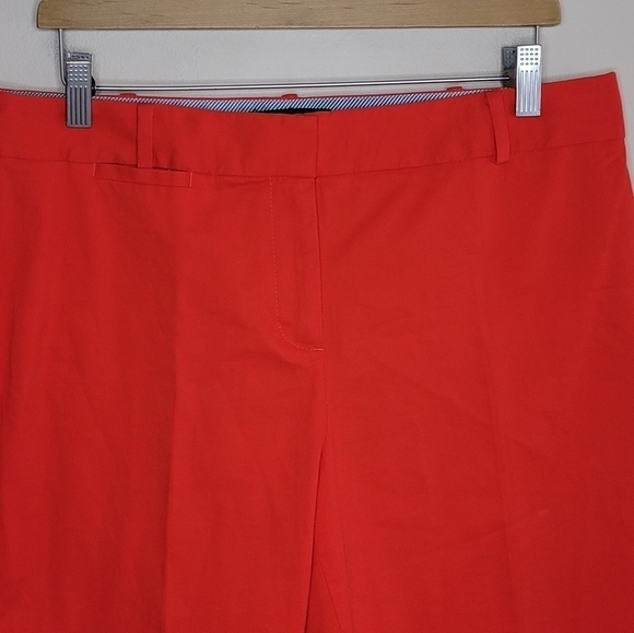 Talbots | Signature Red-Orange Cropped Straight Leg Pants Size 10 - Picture 2 of 6